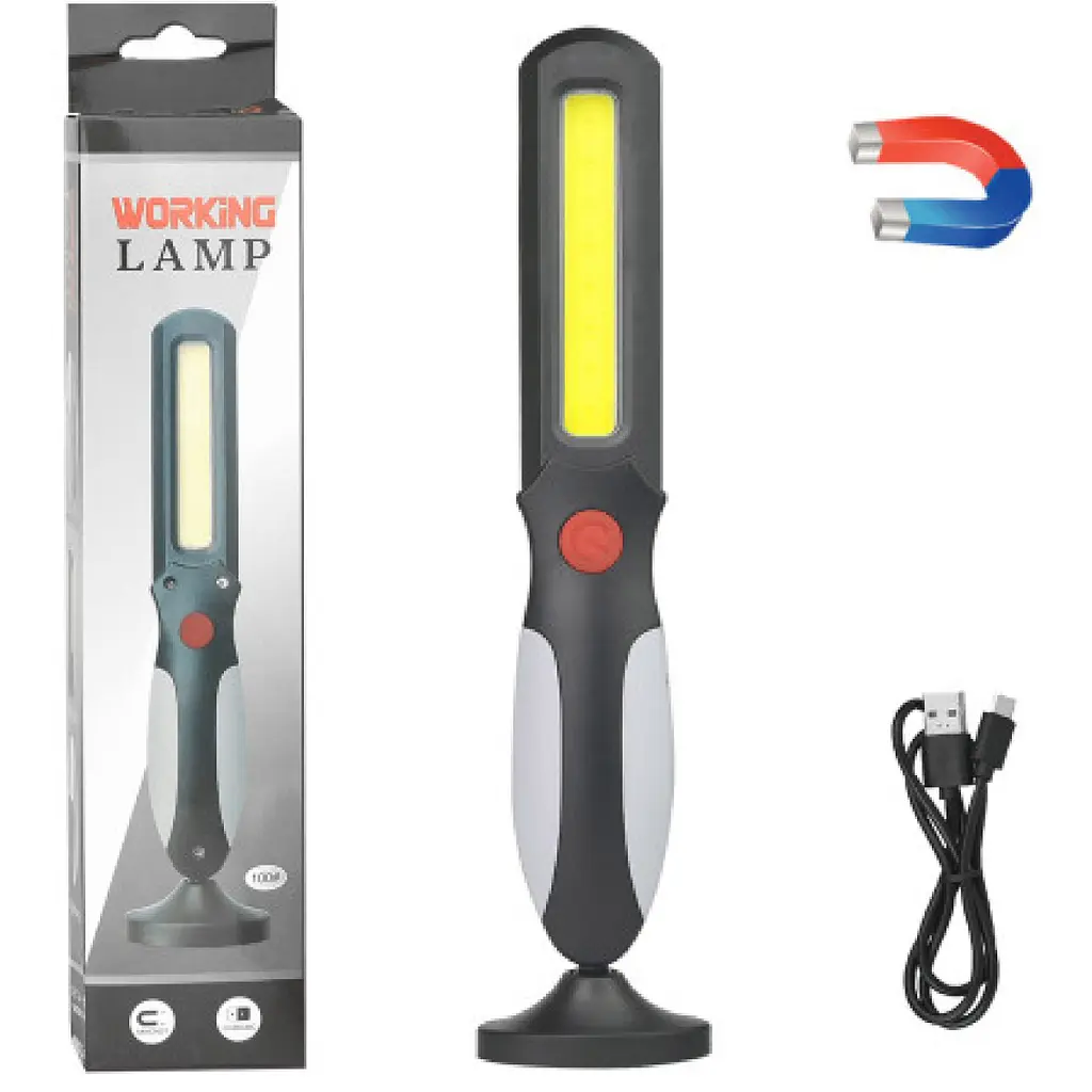 Ліхтар перенесення X-Balong Акумуляторна 4 режими Usb LED+COB магніт (BL-0100)