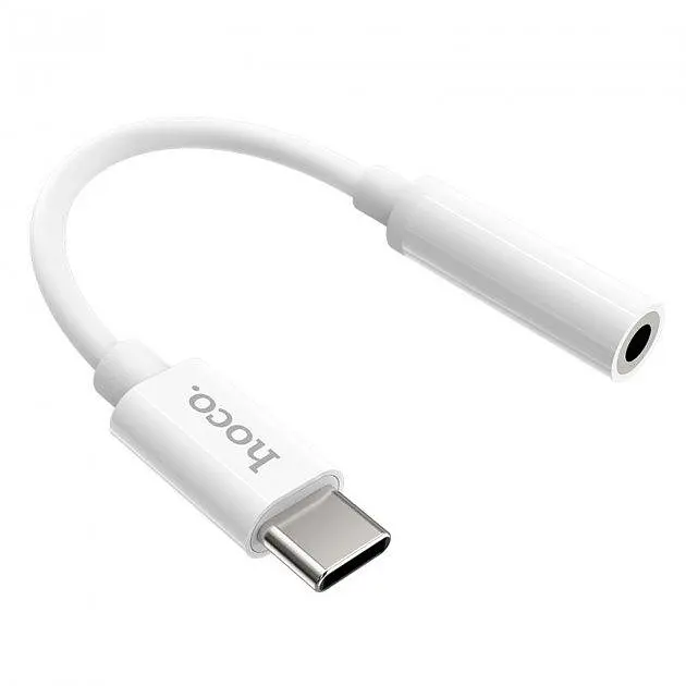 Перехідник Hoco LS30 Digital Type-C на 3.5 Audio converter White - фото 2