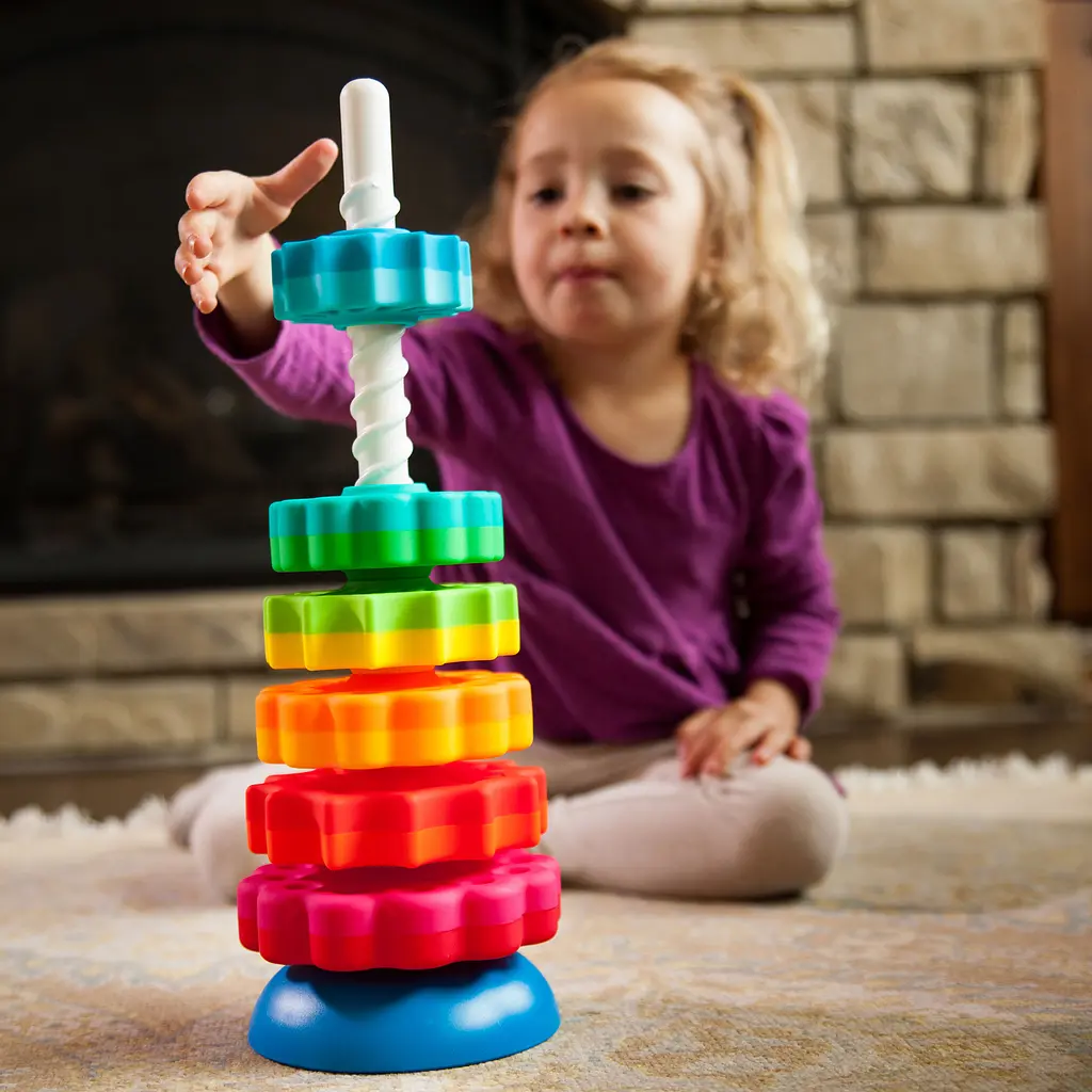 Пірамідка Fat Brain Toys Spin Again гвинтова (F110ML) - фото 4