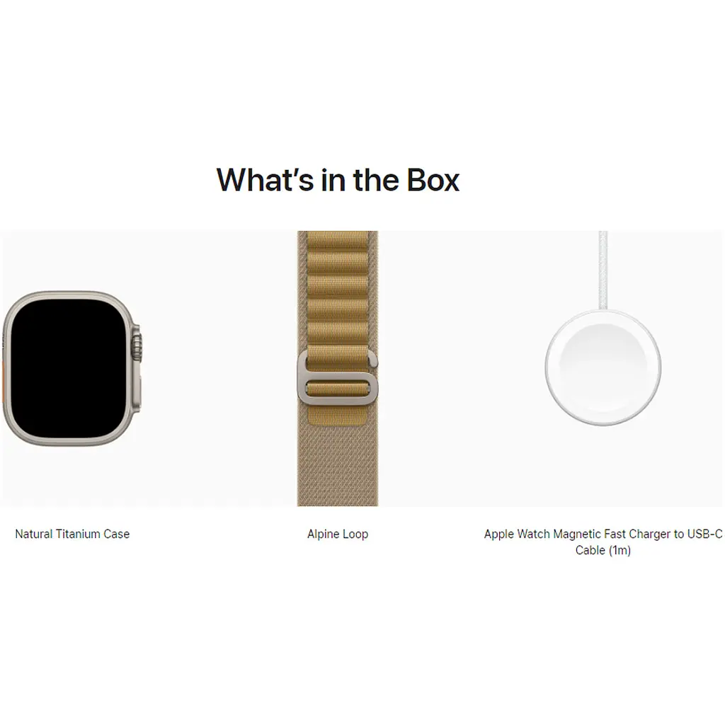 Смарт-годинник Apple Watch Ultra 2 49mm Natural Titanium Case with Tan Alpine Loop Large [MX4H3] [114946] - фото 4