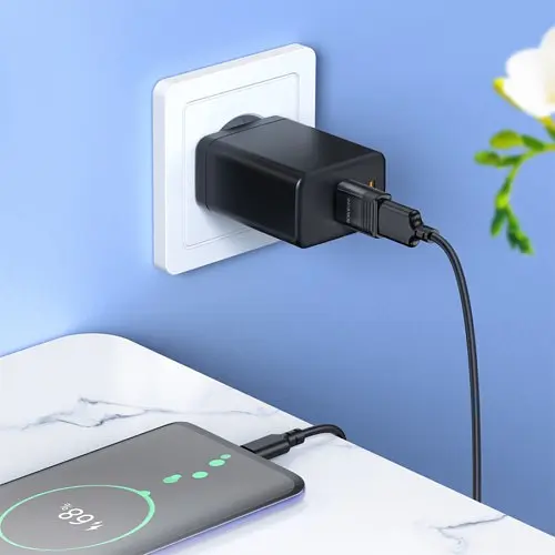 Адаптер Borofone BV18 Type-C male to USB female USB 3.0 adapter черный - фото 2