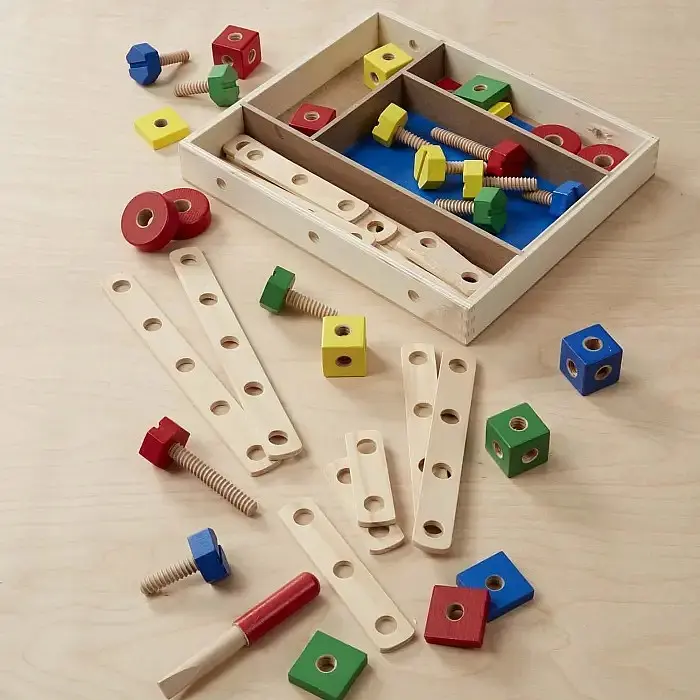 Дерев'яний будівельний конструктор Melissa&Doug, 48 елементів (MD5151) - фото 5