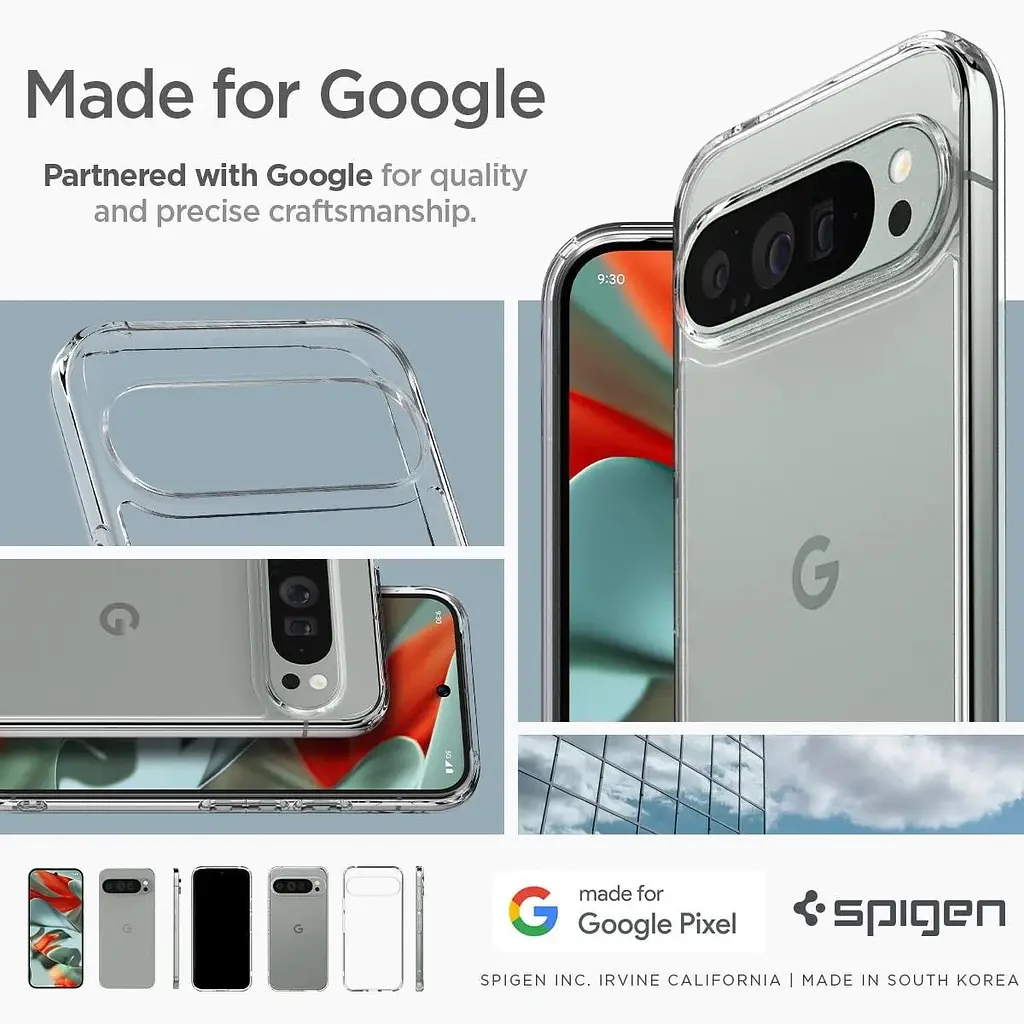 Протиударний чохол Spigen Ultra Hybrid для Pixel 9 Pro XL (6.8") Crystal Clear ACS07721 - фото 9