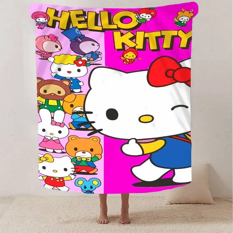 Плед плюшевий на подарунок 3D Hello Kitty 160х200 см - фото 2