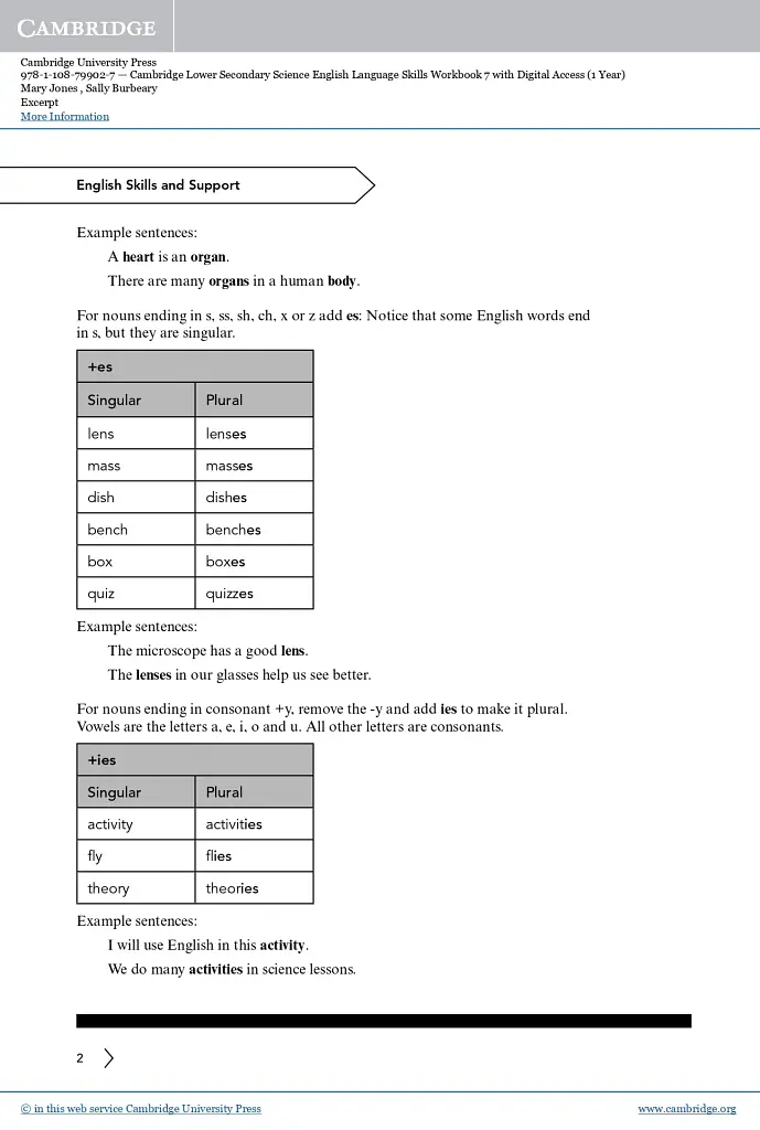Cambridge Lower Secondary Science 7 English Language Skills Workbook with Digital Access (1 Year) - Sally Burbeary - фото 3