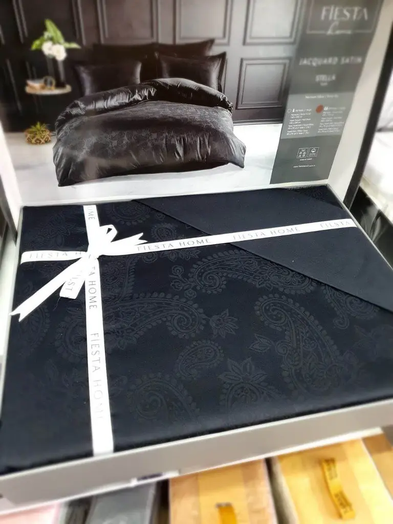 Комплект постільної білизни Stella Black Євро Fiesta pbe0041898 - фото 2
