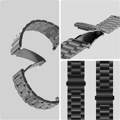 Ремінець сталевий класичний для BeWatch Samsung Galaxy Watch 7 Чорний (1120401.1) - фото 3