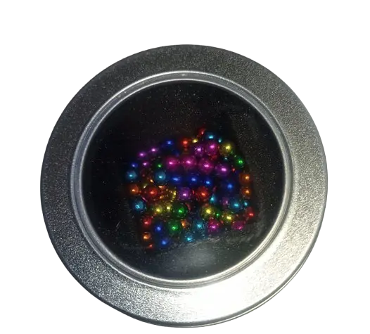 Игрушка головоломка магнитные шарики блоки Buckyballs Neocube полихромные, 216 шт по 5 мм, 1 набор - фото 4