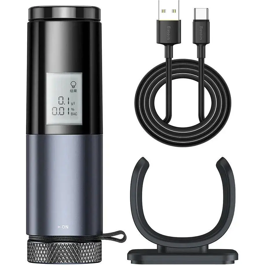 Алкотестер Baseus Digital Alcohol Tester Black (CRCX-01) [78795] - фото 4