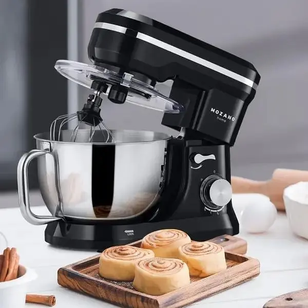 Тістоміс планетарний міксер Mozano AGD/ROB/03#CZARNY 4.5 л чаша з нержавіючої сталі імпульс режим - фото 10