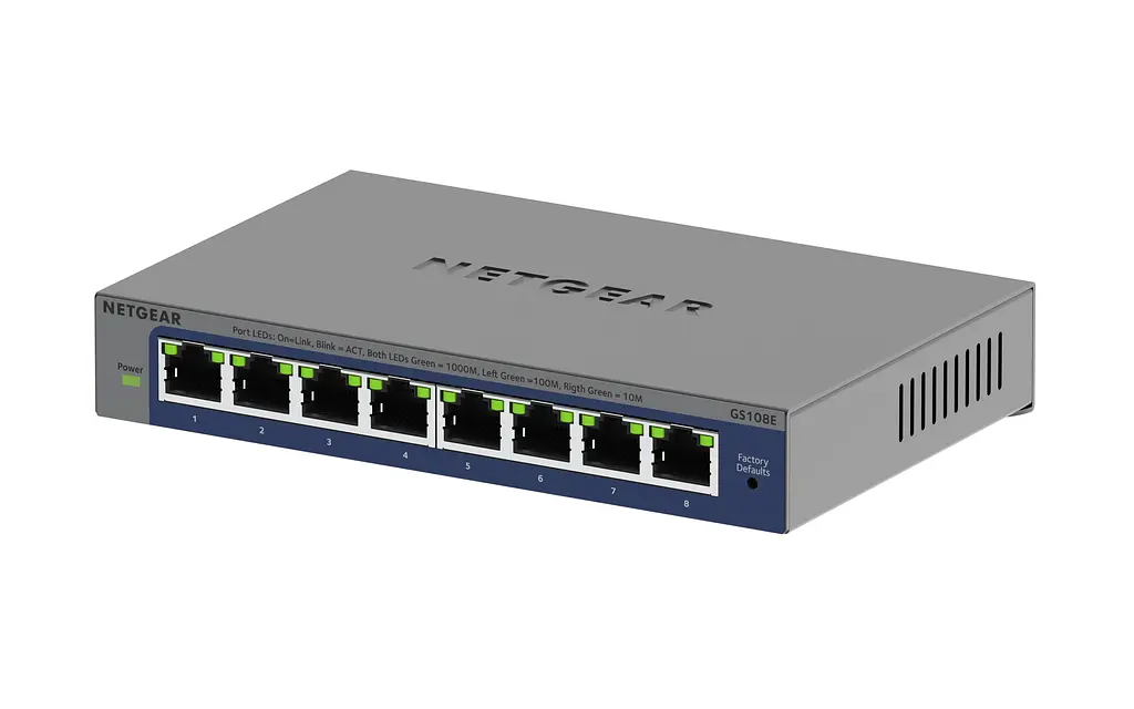 Коммутатор GS108E 8xGE, WebSmart NETGEAR teh0018167 - фото 4