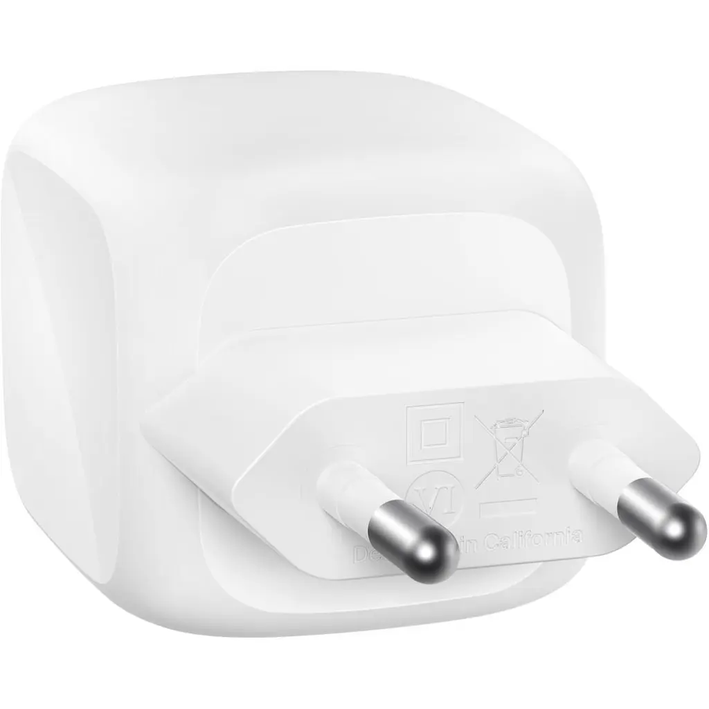 Зарядний пристрій Belkin 2xUSB-C PD50W GaN PPS white (WCH019KQWH) - фото 5