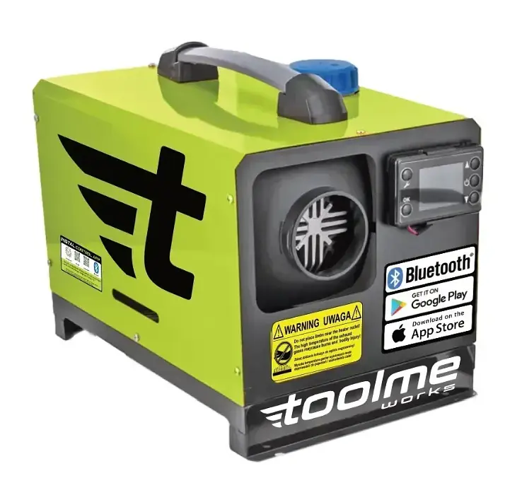 Дизельний автономний обігрівач 9 кВт TOOLME TM188 (230V/12V/24V) керування Bluetooth (Android / iOS) + пульт ДК