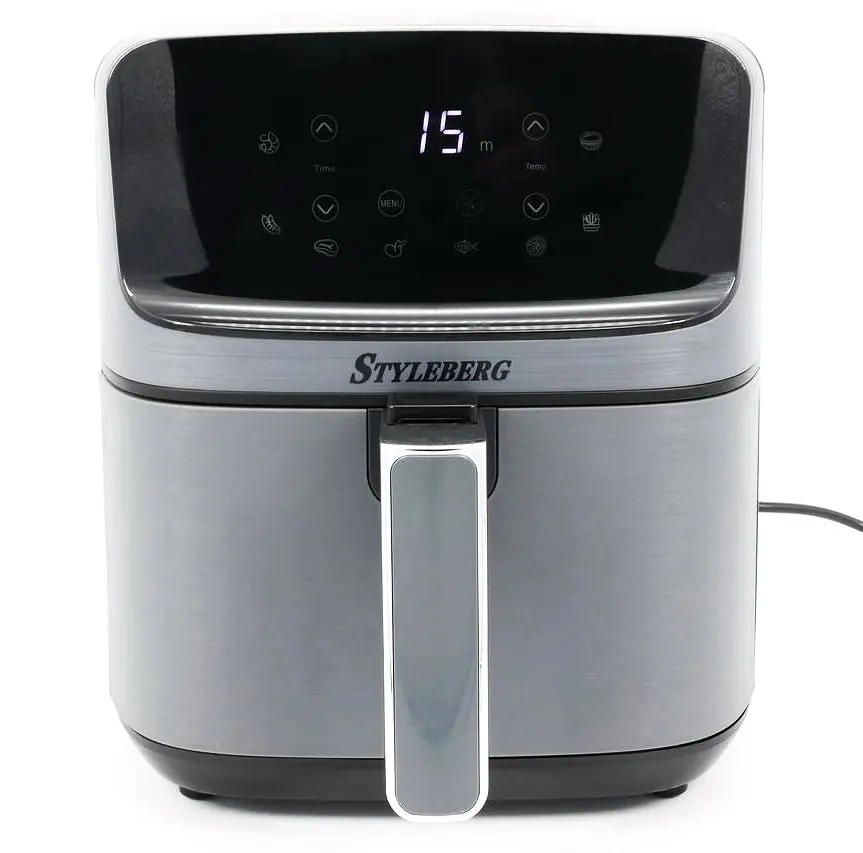 Аэрофритюрница безмасляная аэрогриль Styleberg 1571G 6.5 л мультипечь фритюрница с цифровым управлением 2000 Вт - фото 2