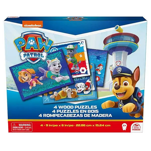 Пазл Paw Patrol дерев'яний 4 в 1 (SM98490/6066803) - фото 3