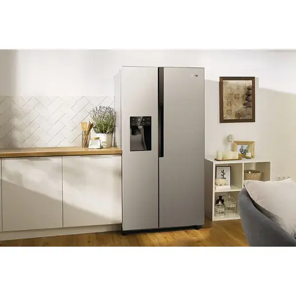 Холодильник Gorenje SBS 179x68x91 см 2 дв. Х 368 л М 167 л A++ NF Plus Інвертор диспенсер дисплей сірий - фото 2