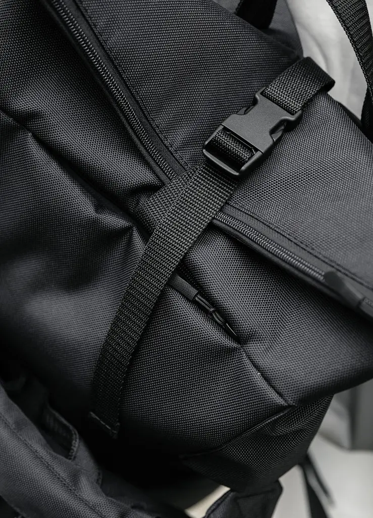 Женский рюкзак Sambag RollTop KZN черный 41 х 27 х 18 см (24300065) - фото 5