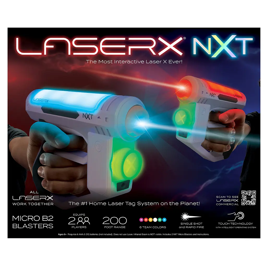 Ігровий набір для лазерних боїв Laser X NXT Micro для двох гравців (87538) - фото 4