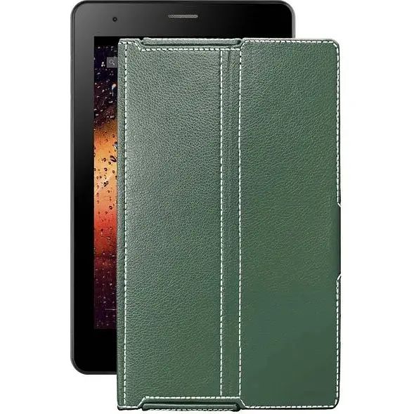 Чохол StatusCASE з екошкіри для планшету Fly Flylife Connect 10.1 3G 2 Темно-зелений - фото 1