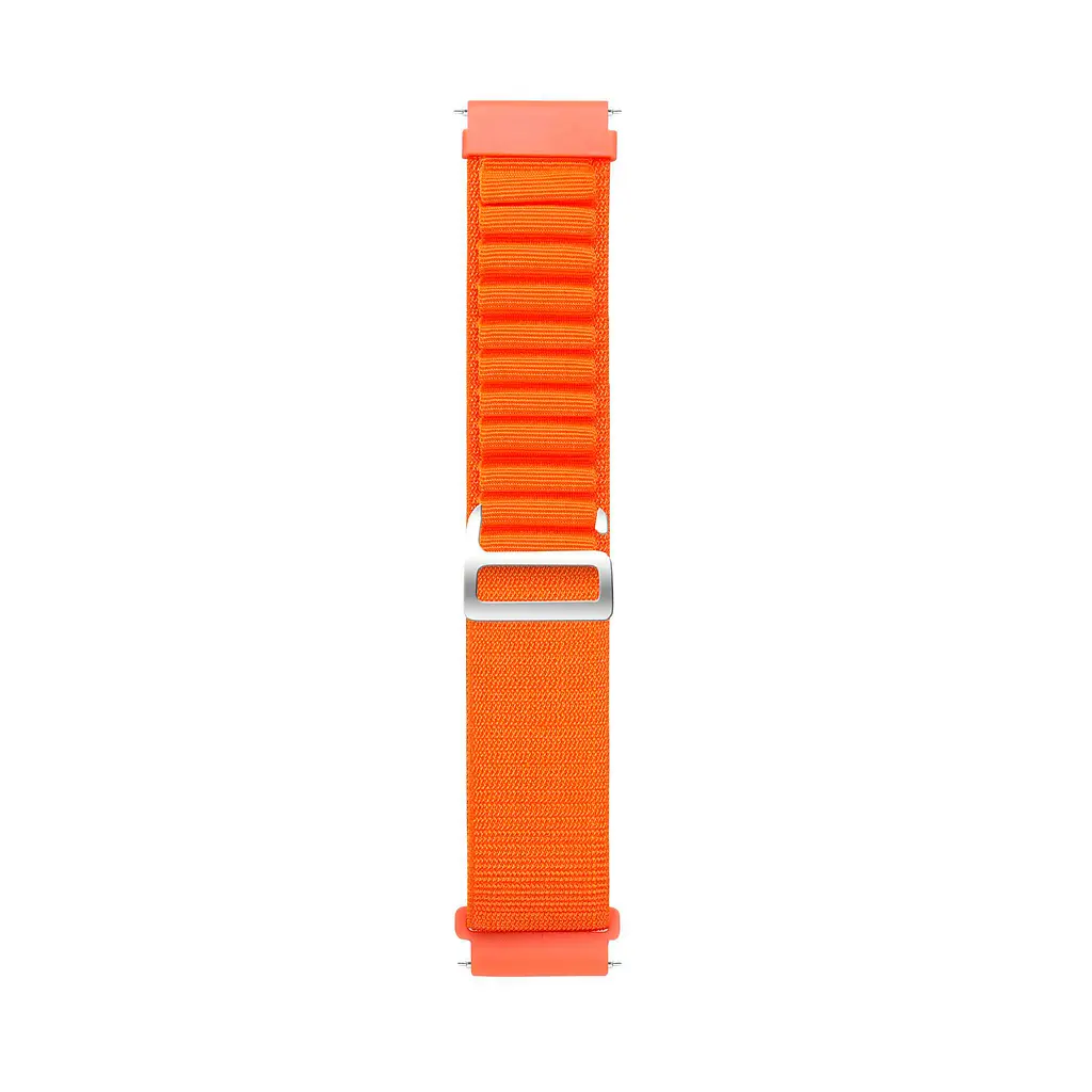 Ремінець для Xiaomi Amazfit Bip Bip Lite Bip U Bip 1S Bip 3 - помаранчевий Watchbands NormalCloth Wave ширина кріплення 20мм нейлоновий (W26-5WB20712975) - фото 3