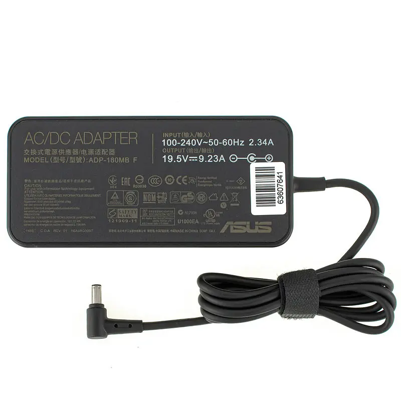 Блок живлення для ноутбука Asus 19.5V 9.23A 180W 6.0*3.7мм-PIN чорний OVALE - фото 2
