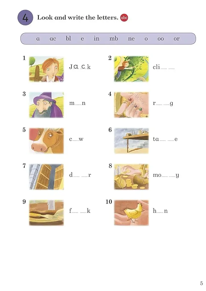Ladybird Readers 3 Jack and the Beanstalk Activity Book - фото 5