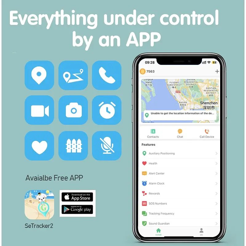 Смарт годинник-телефон дитячі Wonlex KT31 4G з камерою WI-FI GPS SIM-картою Blue (16997) - фото 11