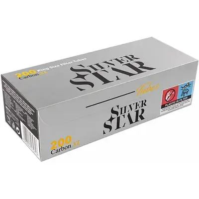 Гільзи для цигарок Silver Star X-Long Carbon 24 мм 200 шт. - фото 4