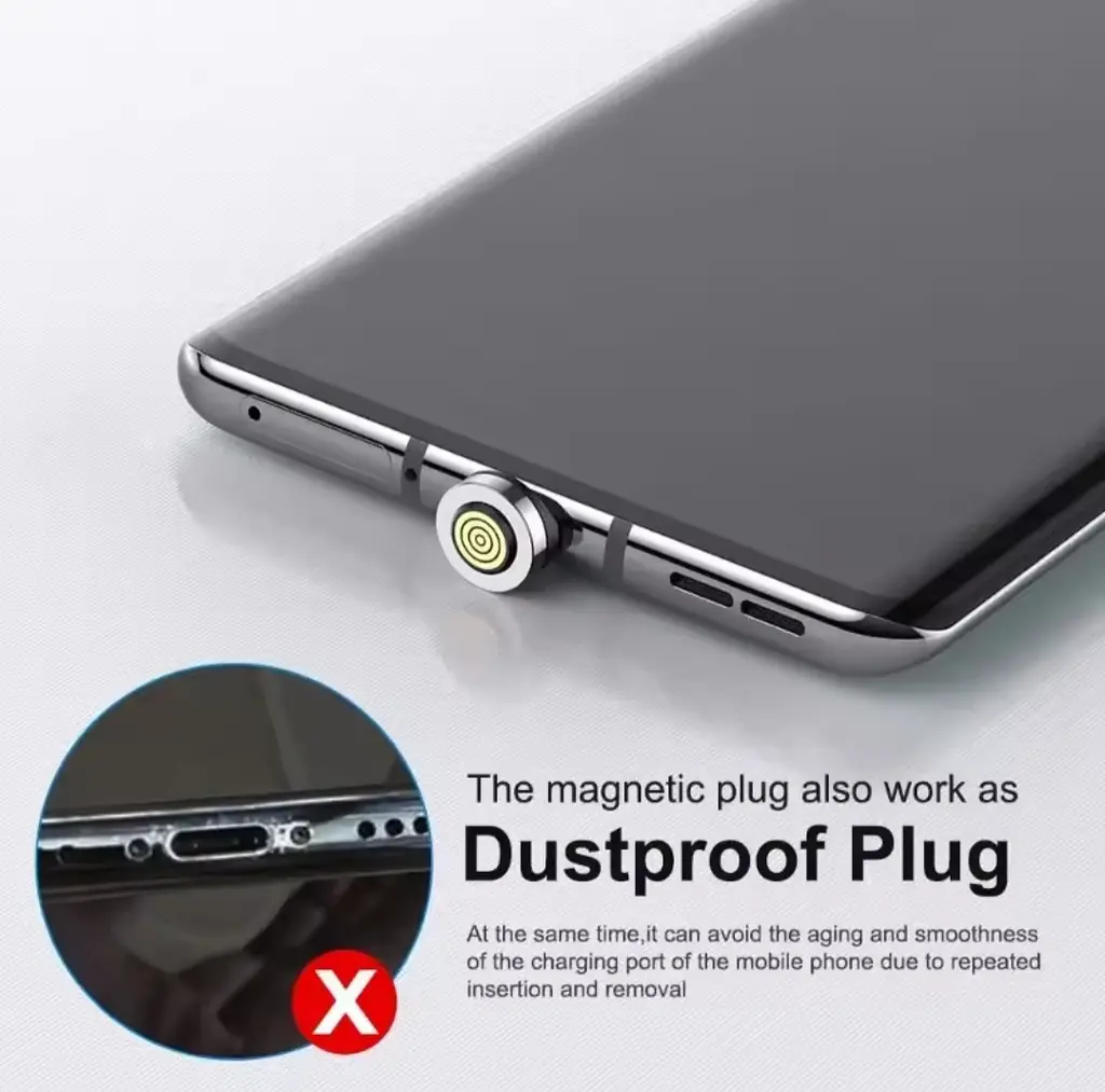 7-контактний магнітний конектор Micro USB для швидкого заряджання та передавання даних - фото 6