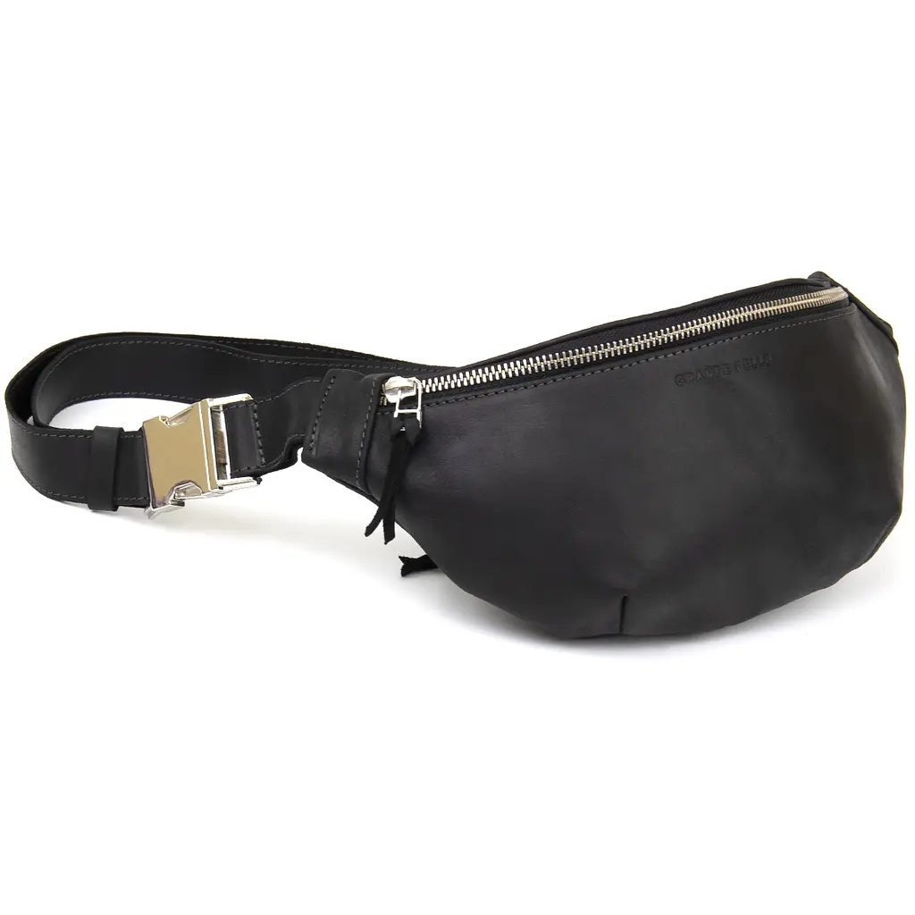 Поясная бананка унисекс винтажная GRANDE PELLE 25,5х12,5х7 см sum0013955 - фото 4