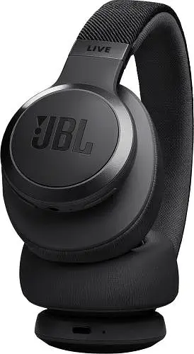 Навушники бездротові JBL Live 770NC, Black, Bluetooth, мікрофон, динаміки 40 мм, акумулятор 750 mAh (JBLLIVE770NCBLK) - фото 2