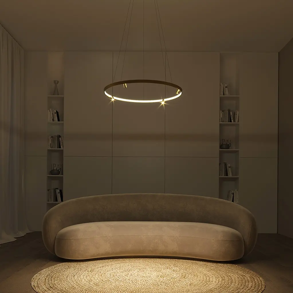 Люстра MJ-Light LOOP D740 4000K GD 12030 - фото 4