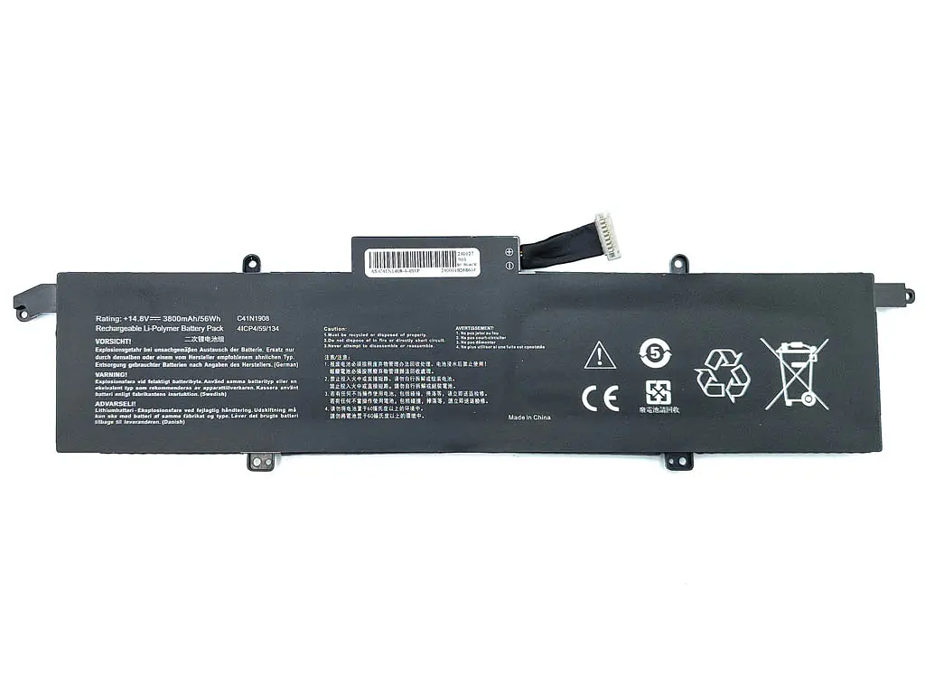 Акумулятор C41N1908 для Asus ROG GA401 GA401II GA401IU GA401IV GA401IH GA401QE GA401QM GA401QH (14.8V 3800 mAh 56Wh) - фото 2