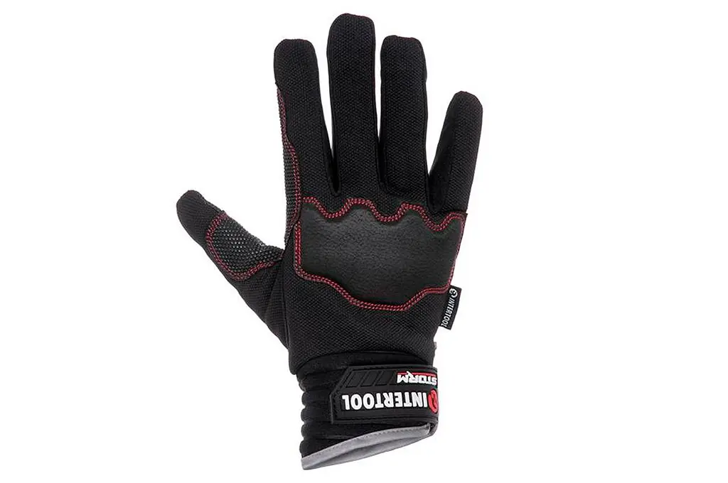 Рукавички робочі захисні Intertool Storm зі спандексу антиковзні із захистом суглобів 10" - фото 2