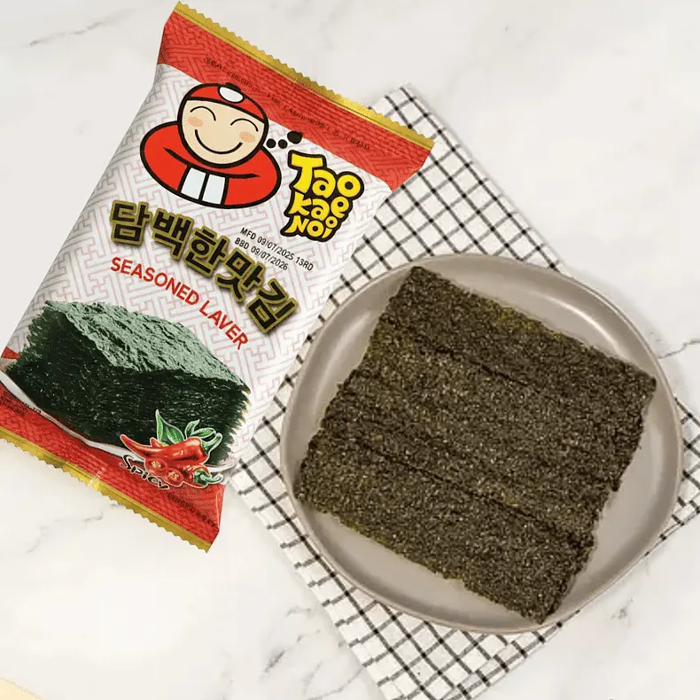 Чіпси норі Tao Kae Noi Seasoned Laver Spicy Flavour 4г - фото 3