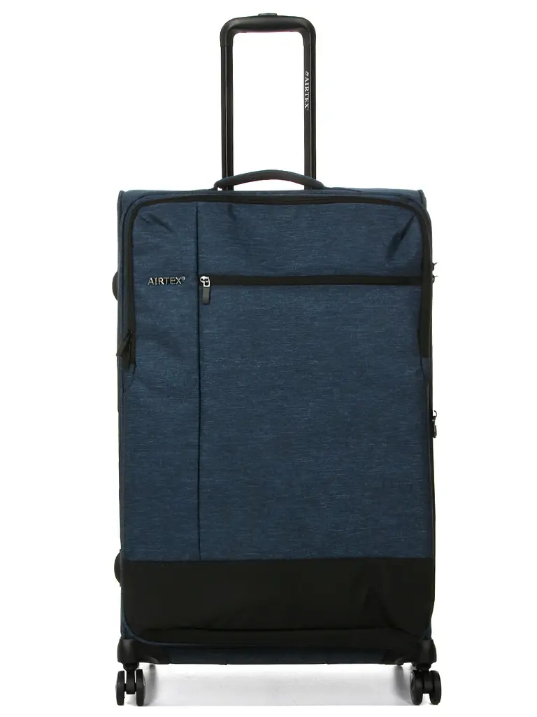 Валіза велика L тканинна Airtex 6659 79x48x32см 121л Синій - фото 2