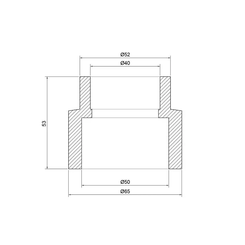 Муфта PPR Thermo Alliance 50х40 перехідна DSB110