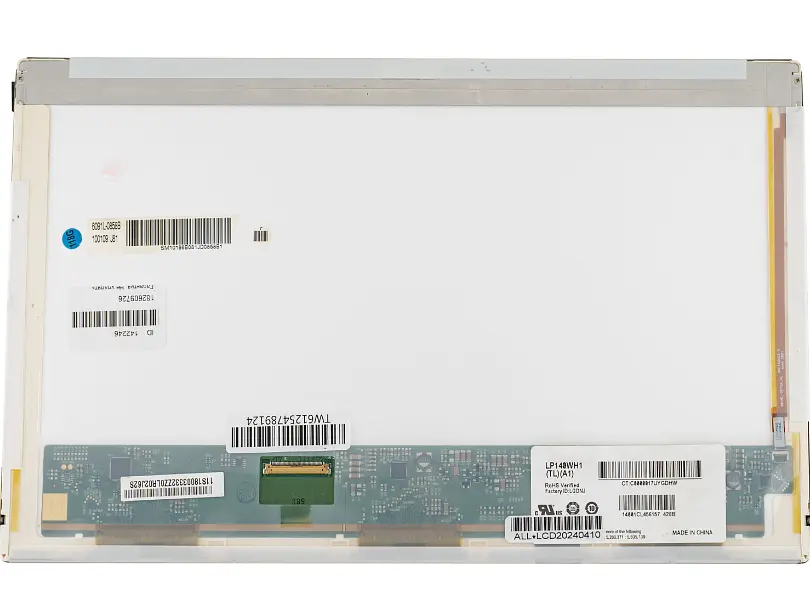 Матриця 14.0 LP140WH1-TLA1 1366х768, 40pin, LED, NORMAL, глянцева, роз'єм ліворуч знизу для ноутбука