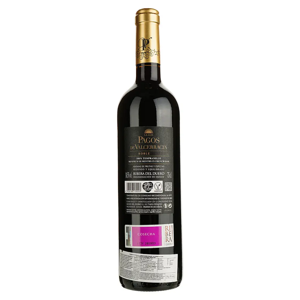 Вино La Luz Pagos De Valcerracin Minimo DO Ribera Del Duero червоне сухе 0.75 л - фото 2