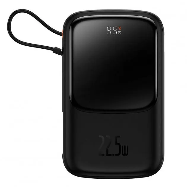 Power Bank Baseus Bipow Pro Digital Display Fast Charge 10000mAh 22.5W Type-C (Type C cable) Black (PPQD020101) - фото 2