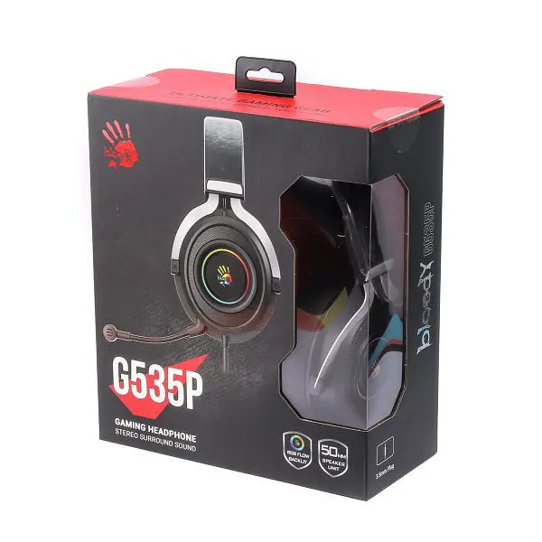 Игровые наушники A4Tech Bloody G535P Black / Silver со стереозвуком - фото 7