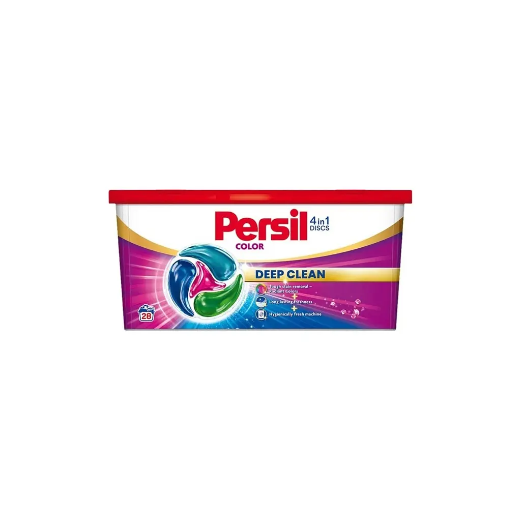 Капсули для прання Persil 4in1 Discs Color Deep Clean 28 шт. (9000101845501)