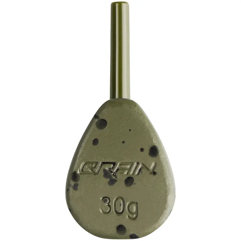 Грузило Brain In-Line Flat Lead 30g 2шт/уп Green