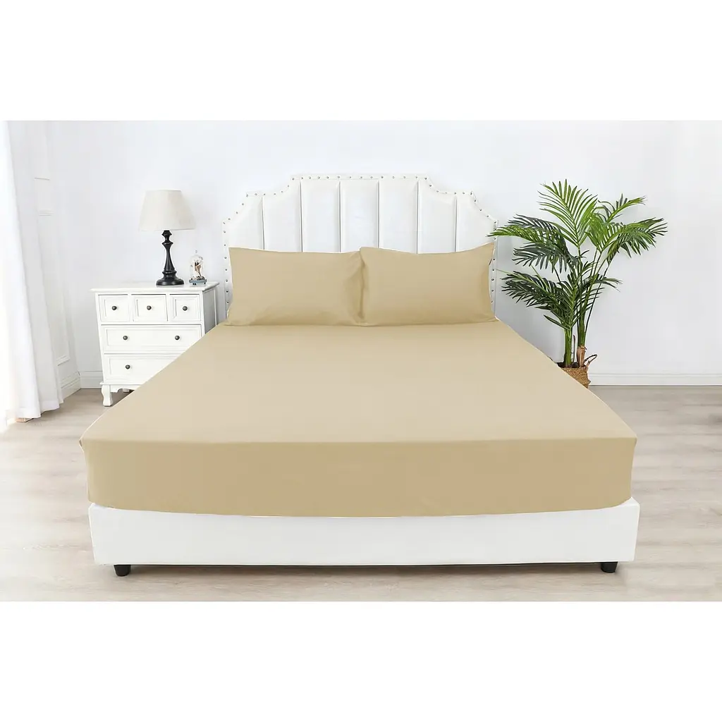 Простынь на резинке Soho Beige 160 х 200 см (03-BT-1230-Beige) - фото 2