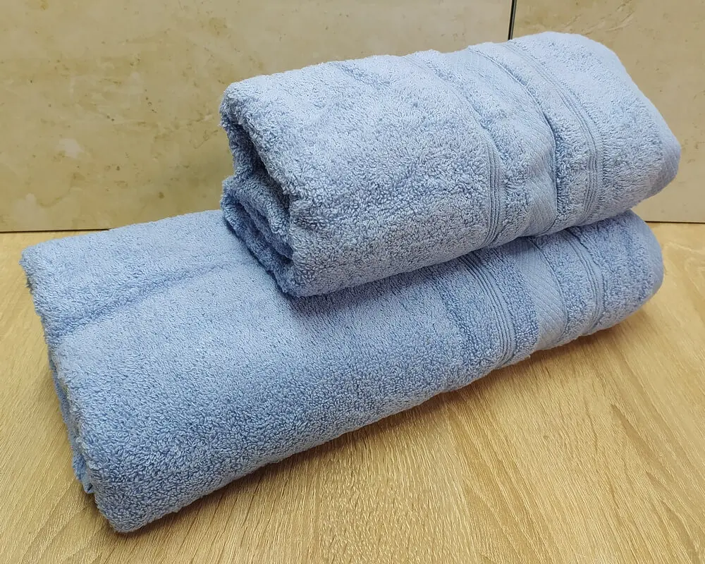 Набір турецьких махрових рушників Ada Turkey 50х90+70х140 Light Blue - фото 3