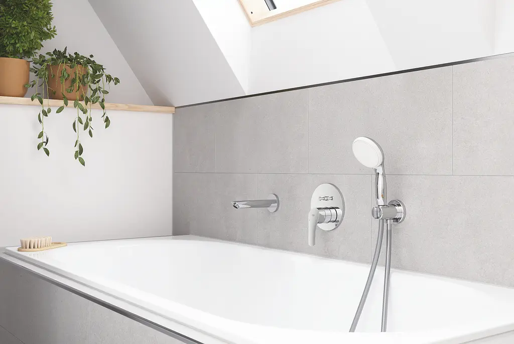 Душевая система скрытого монтажа со смесителем Grohe Eurosmart New Tempesta 250 UA26416SC3, Хром - фото 4