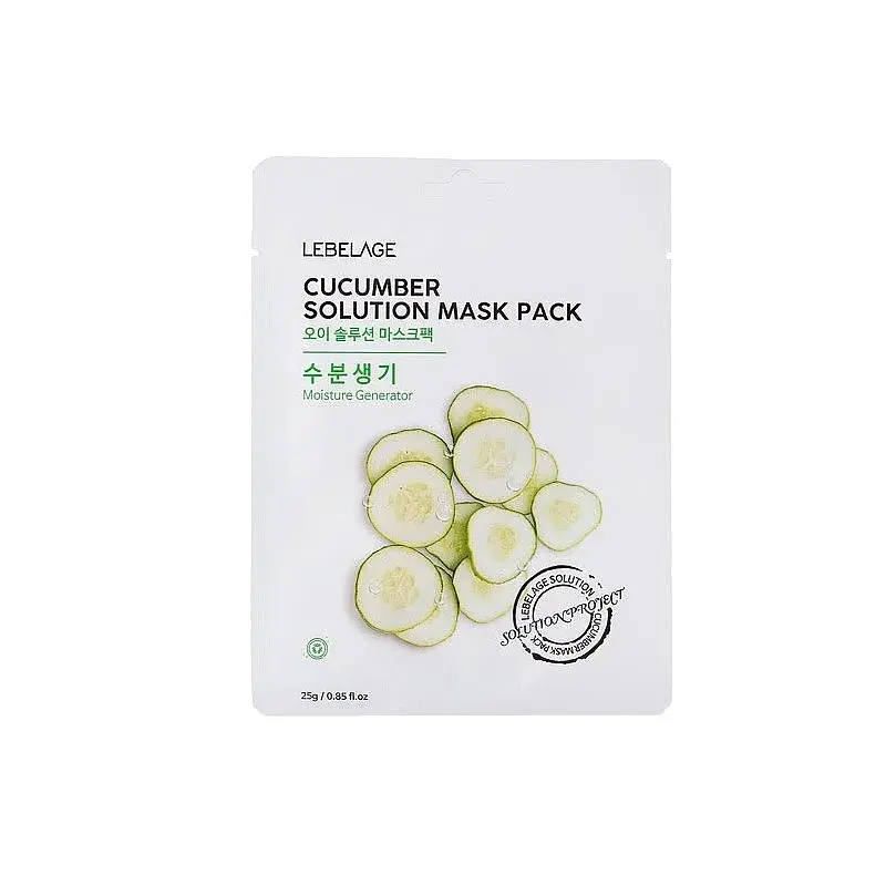 Тканинна маска для обличчя Lebelage Cucumber Solution Mask