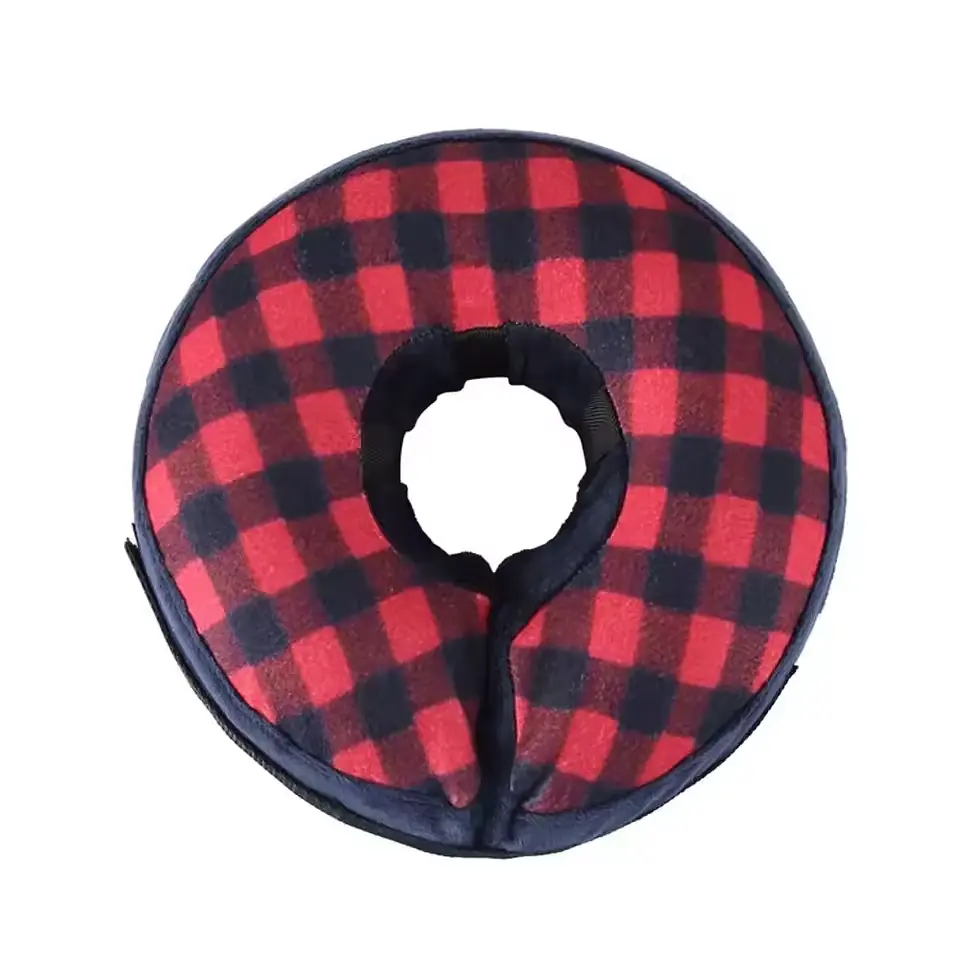 Захисний надувний нашийник для собак Derby Inflatable Cat Dog Elizabeth Collar, Red glid, L 38-50 см