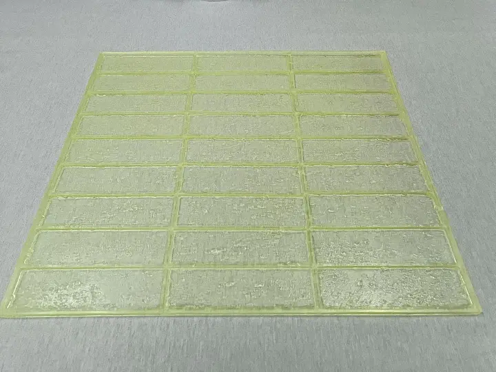 Гибкая полиуретановая форма для изготовления декоративного кирпича A.N.B. "ТРАВЕРТИН" на 27 плиток - фото 8