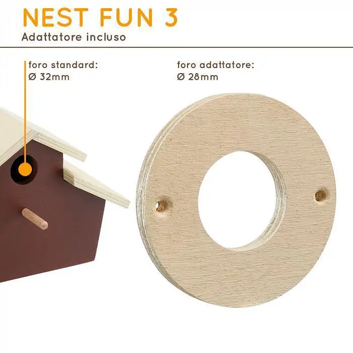 Домик-гнездо для диких птахів Ferplast NEST FUN 3 - фото 3